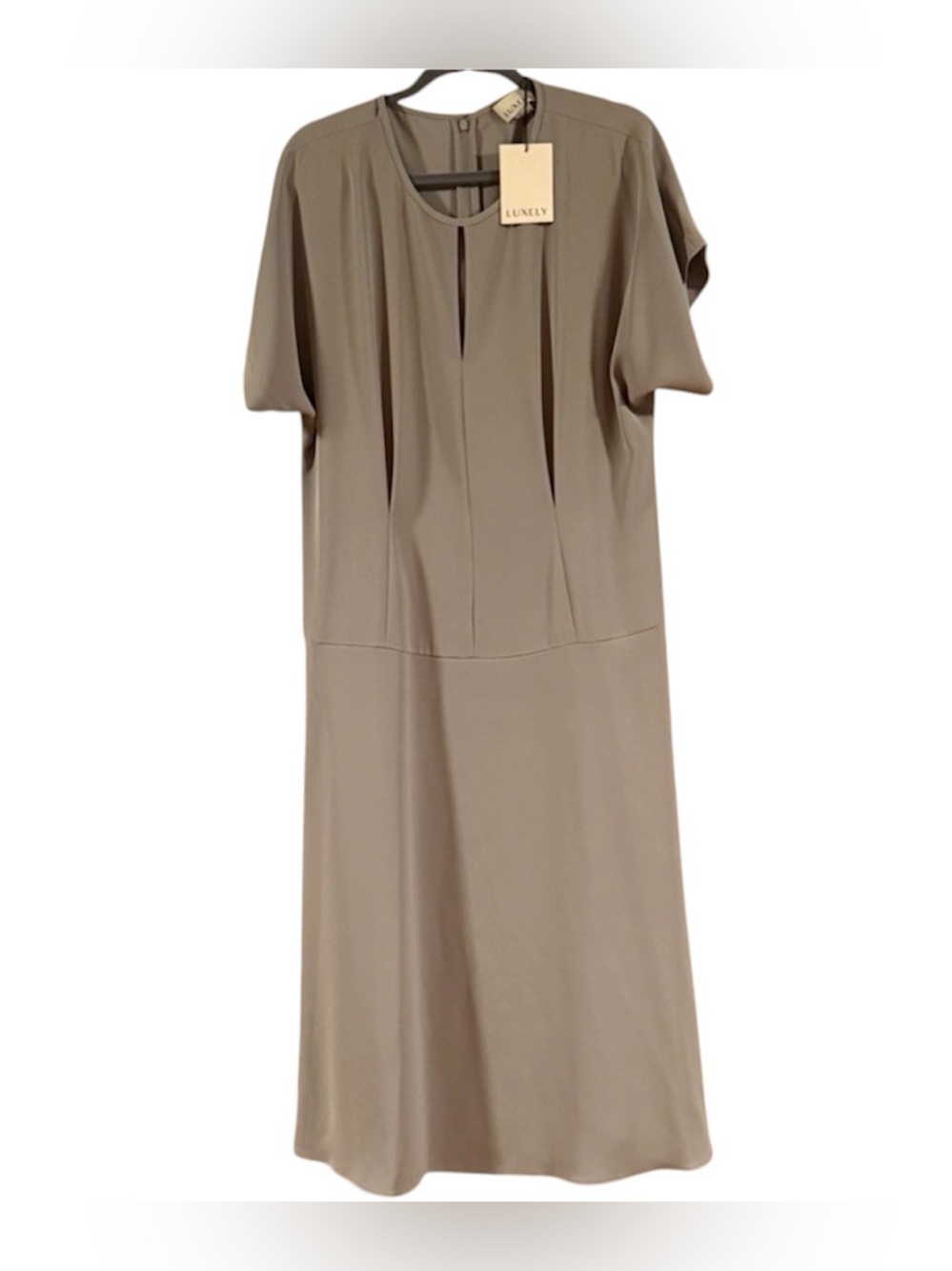 Luxely Dove Gray Women's Dress NWT